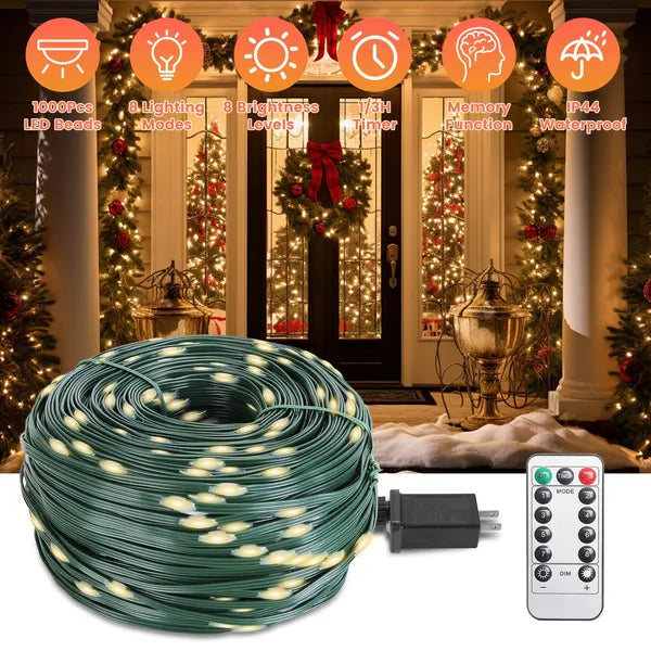 330FT LED String Lights Outdoor Christmas Decoration Lights