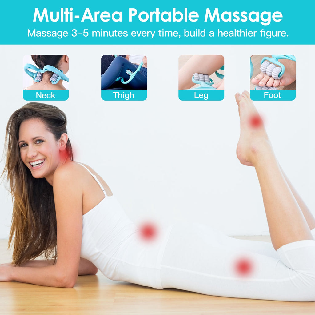 Neck Roller Massager 360 Rotatable Trigger