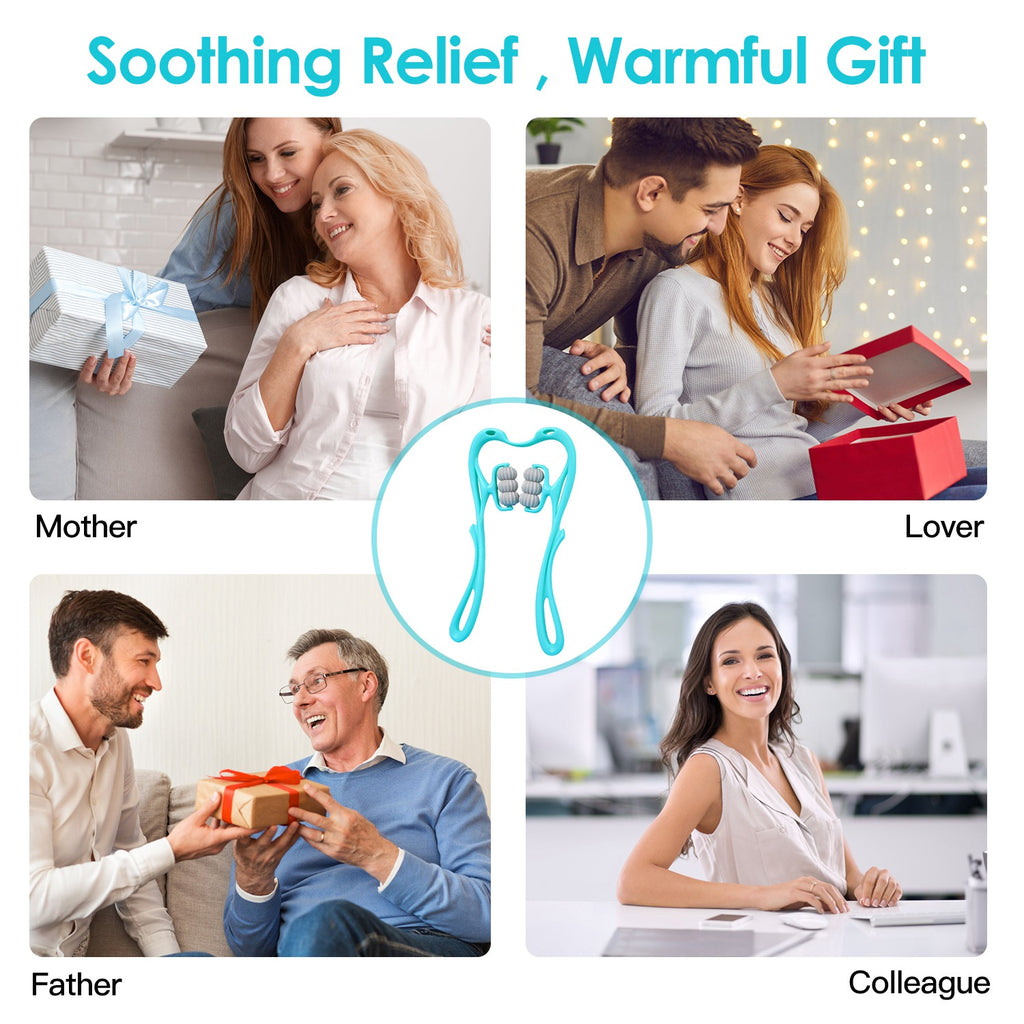 Neck Roller Massager 360 Rotatable Trigger