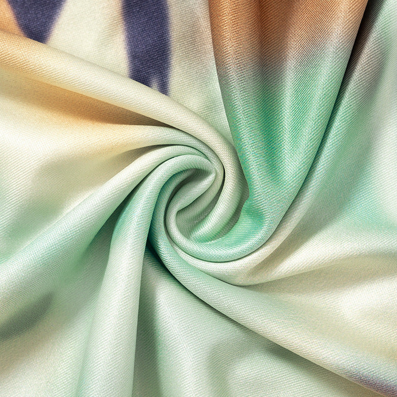 Women's Summer Crew Neck Casual Sleeveless Painted Printing Slip Dress