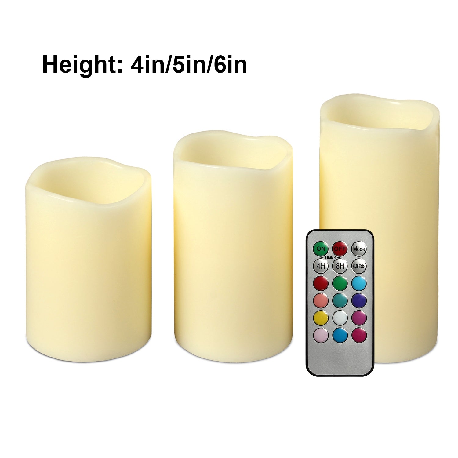 6Pc Flameless Candles Votive Candles Wireless Battery Operated
