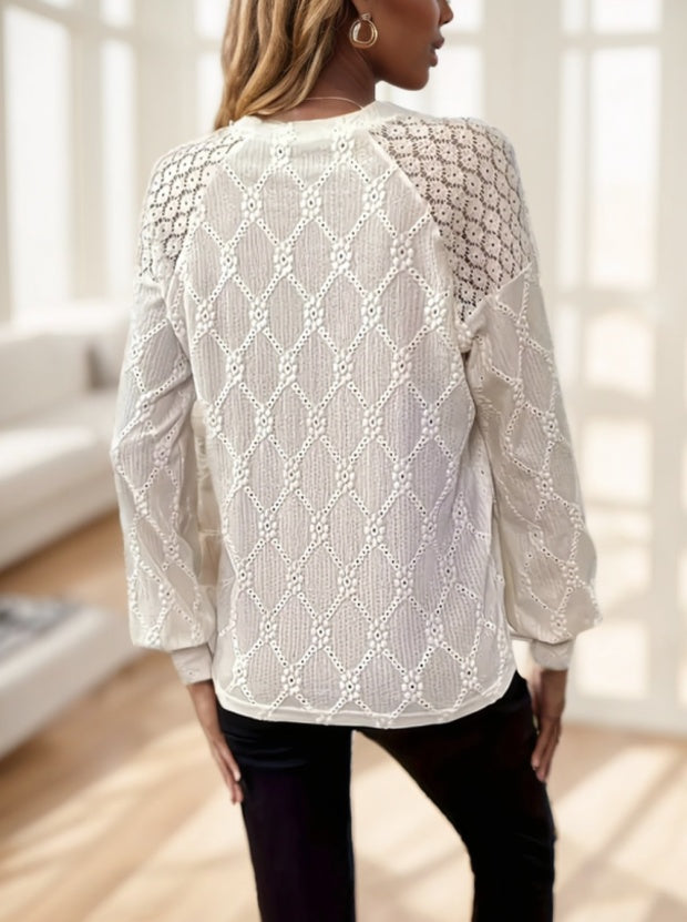 Ladies Casual Long Sleeve Round Neck