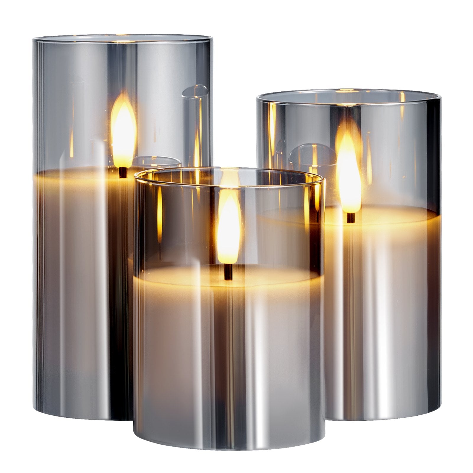 Flameless LED Candles 3 Pack Battery Operated