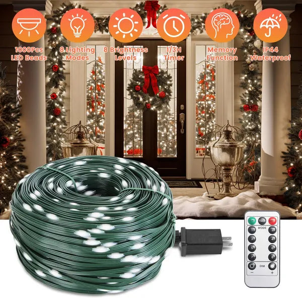 330FT LED String Lights Outdoor Christmas Decoration Lights