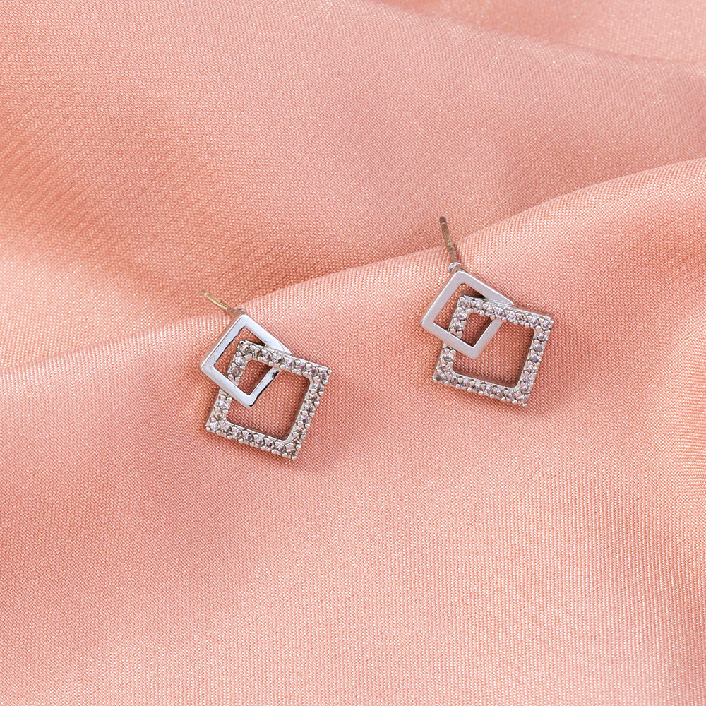 Cubic cubic zirconia earrings