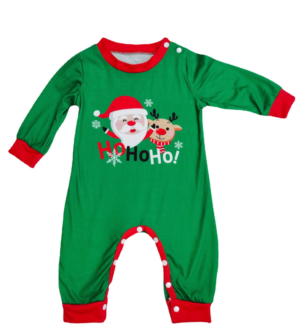 Family Christmas PJs Sets Santa Claus Printed Top Sleepwear