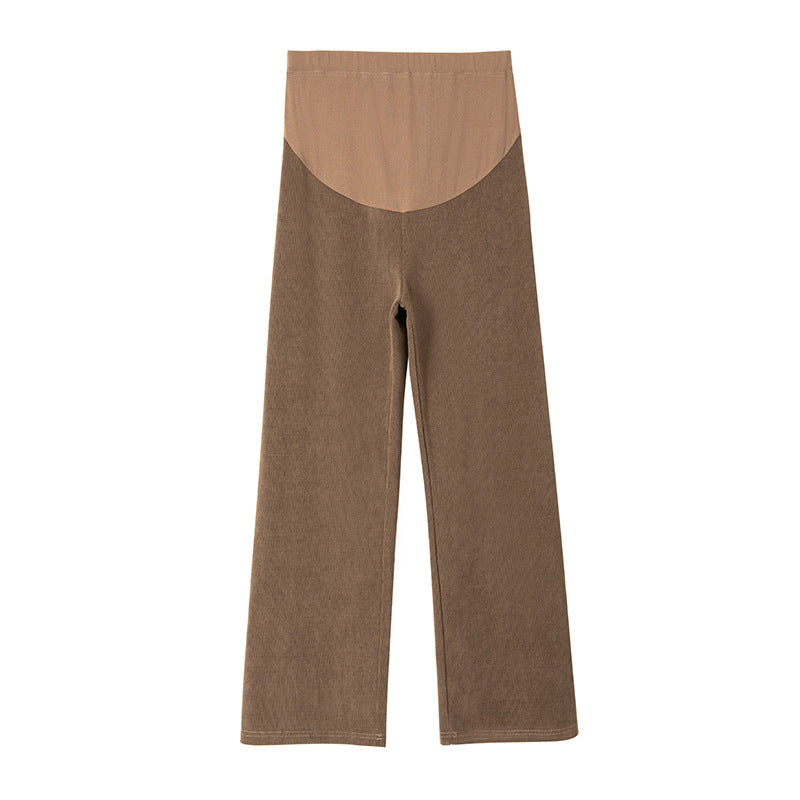 Women's Fleece-lined Thickening Wide Leg Pants Straight