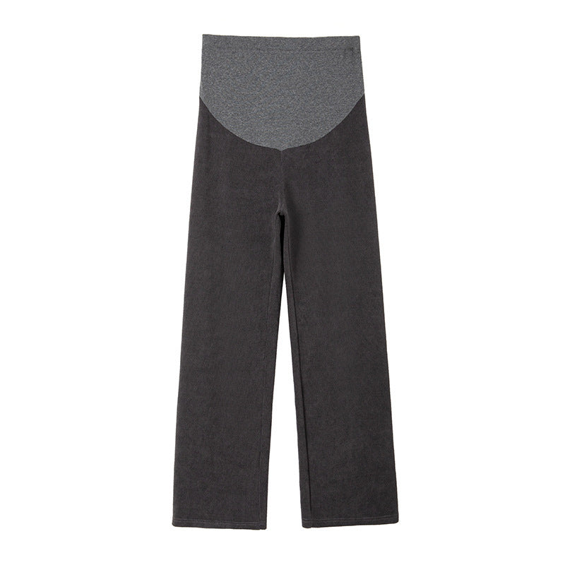 Women's Fleece-lined Thickening Wide Leg Pants Straight