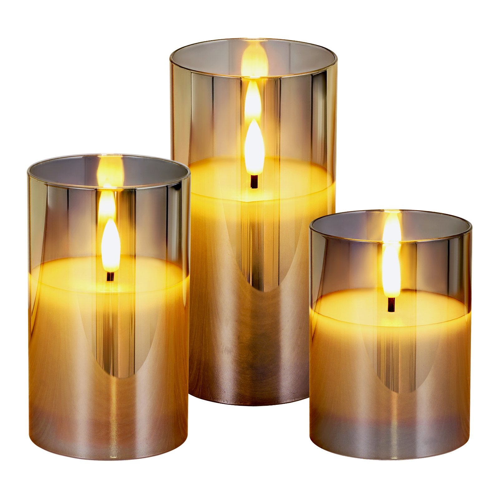 Flameless LED Candles 3 Pack Battery Operated