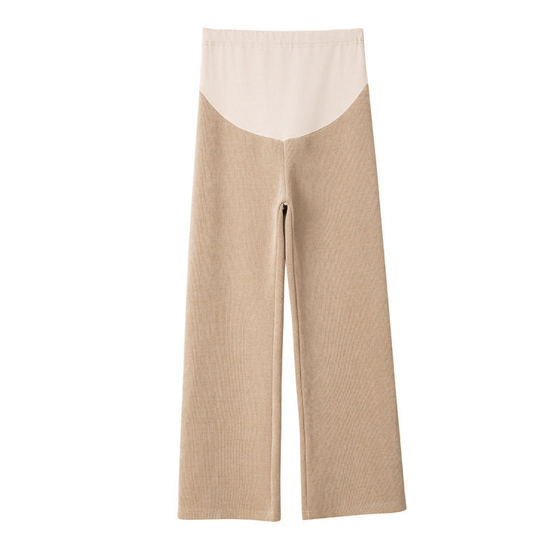 Women's Fleece-lined Thickening Wide Leg Pants Straight