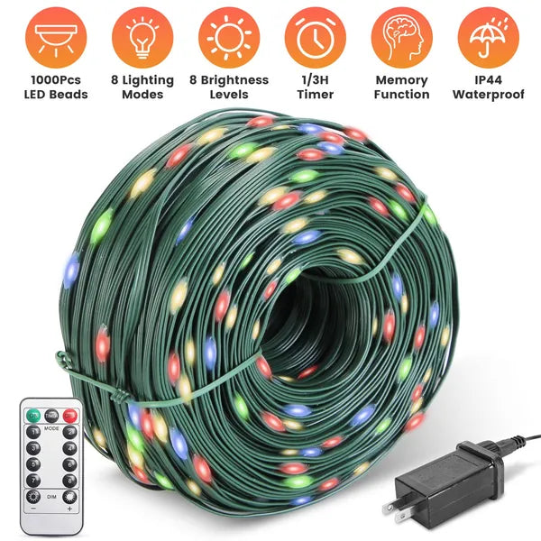 330FT LED String Lights Outdoor Christmas Decoration Lights