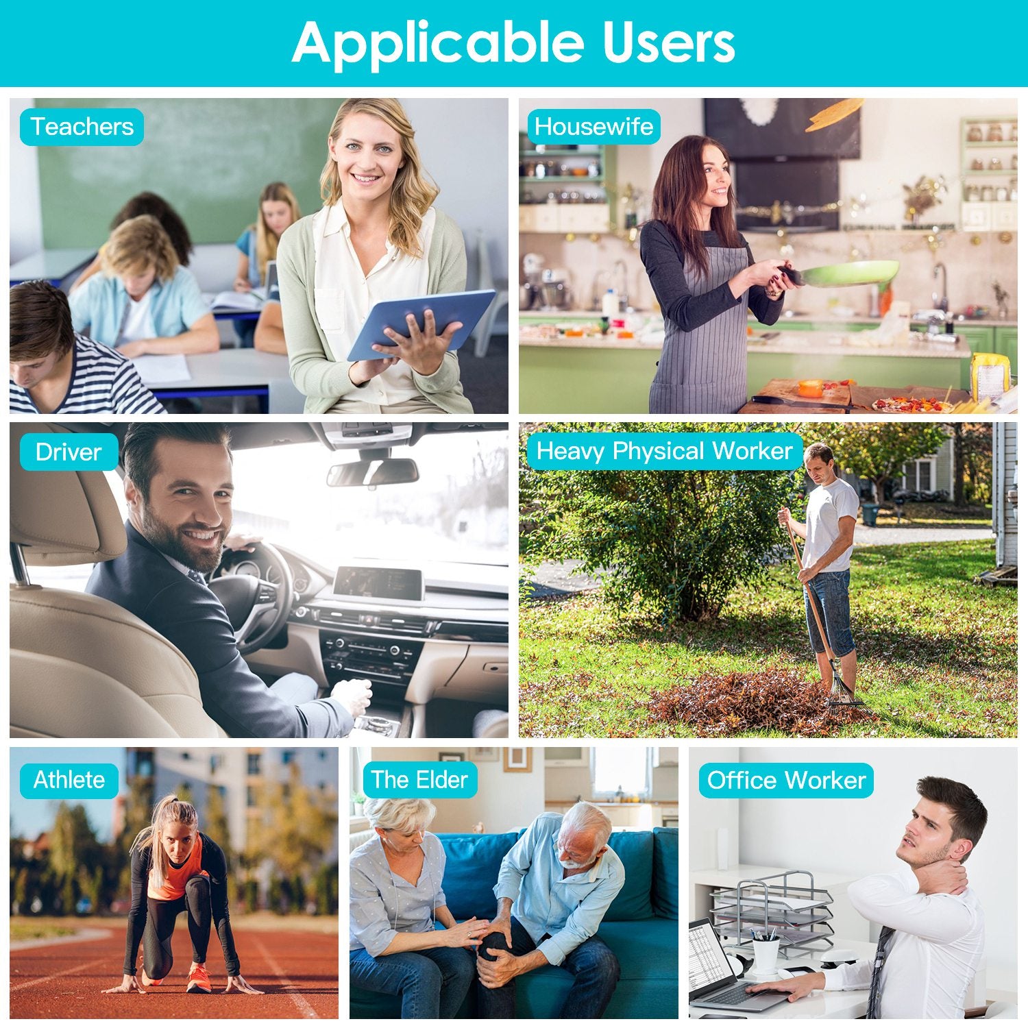 Neck Roller Massager 360 Rotatable Trigger