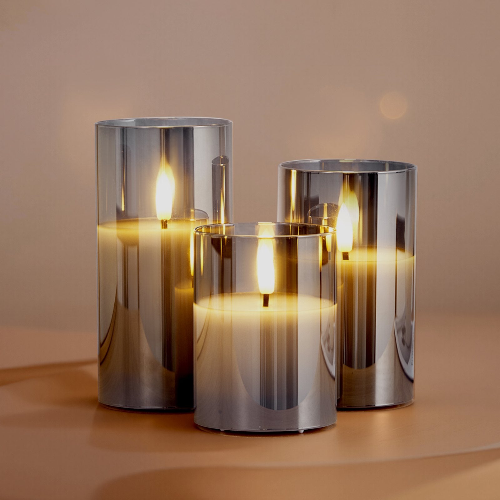 Flameless LED Candles 3 Pack Battery Operated