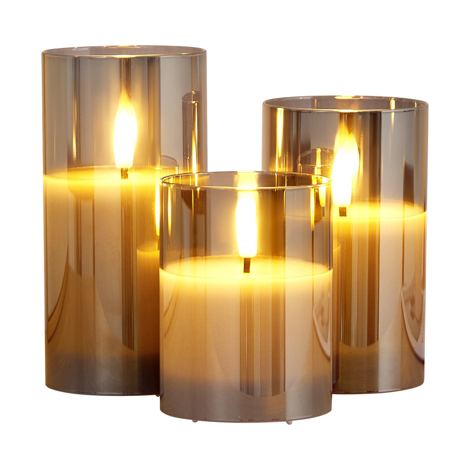 Flameless LED Candles 3 Pack Battery Operated