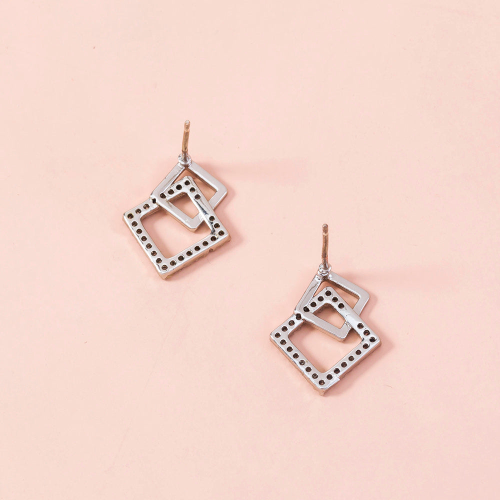 Cubic cubic zirconia earrings